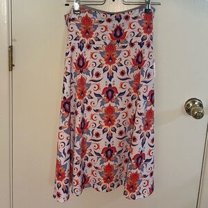 NWT LuLaRoe Colorful Floral Azure Skirt